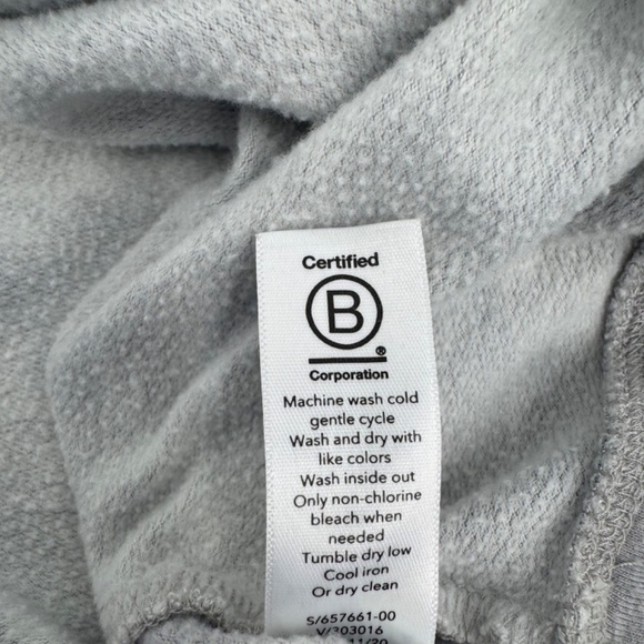 Athleta Sweatshirt Women Medium Gray Studio To Street Tie Dye Relaxed Stretch - Picture 9 of 12